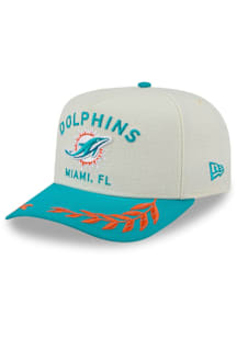 New Era Miami Dolphins Ivory 2025 NFL Draft 9FIFTY A Frame Mens Snapback Hat