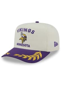New Era Minnesota Vikings Ivory 2025 NFL Draft 9FIFTY A Frame Mens Snapback Hat