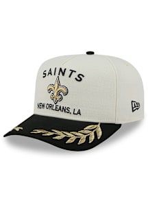 New Era New Orleans Saints Ivory 2025 NFL Draft 9FIFTY A Frame Mens Snapback Hat