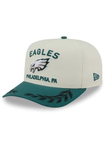 New Era Philadelphia Eagles Ivory 2025 NFL Draft 9FIFTY A Frame Mens Snapback Hat