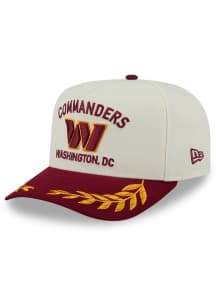 New Era Washington Commanders Ivory 2025 NFL Draft 9FIFTY A Frame Mens Snapback Hat