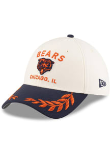 New Era Chicago Bears Mens Ivory 2025 NFL Draft 39THIRTY Flex Hat