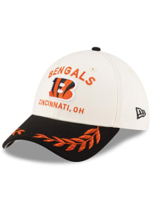New Era Cincinnati Bengals Mens Ivory 2025 NFL Draft 39THIRTY Flex Hat