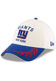New Era New York Giants Mens Ivory 2025 NFL Draft 39THIRTY Flex Hat