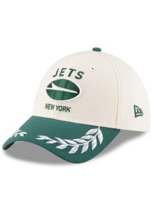 New Era New York Jets Mens Ivory 2025 NFL Draft 39THIRTY Flex Hat