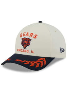 New Era Chicago Bears 2025 NFL Draft 9FORTY Modern Crown A Frame Adjustable Hat - Ivory