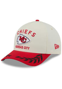 New Era Kansas City Chiefs 2025 NFL Draft 9FORTY Modern Crown A Frame Adjustable Hat - Ivory