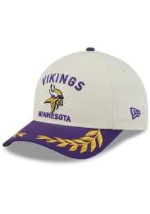 New Era Minnesota Vikings 2025 NFL Draft 9FORTY Modern Crown A Frame Adjustable Hat - Ivory