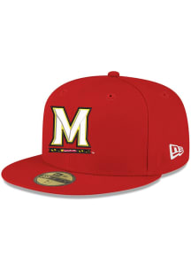 Maryland Terrapins New Era Basic 59FIFTY Fitted Hat - Red