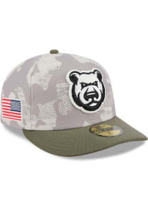 New Era Iowa Cubs Mens Tan 2025 Armed Forces Day 59FIFTY Fitted Hat