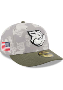 New Era Lehigh Valley Ironpigs Mens Tan 2025 Armed Forces Day 59FIFTY Fitted Hat