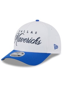 New Era Dallas Mavericks 2025 NBA Draft A Frame M Crown 9FORTY Adjustable Hat - White