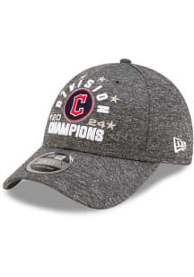 New Era Cleveland Guardians 2024 Division Champions Stretch 9FORTY Adjustable Hat - Grey