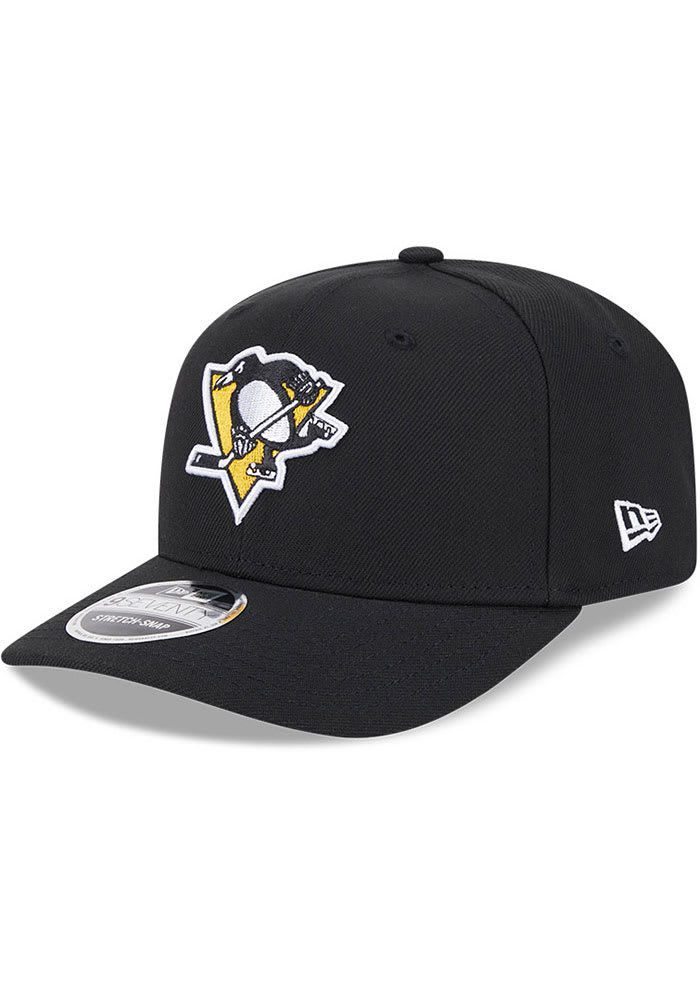 New Era Pittsburgh Penguins BLACK 9SEVENTY Stretch Snap Adjustable