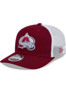 New Era Colorado Avalanche 9SEVENTY Stretch Snap Cotton Trucker Adjustable Hat - Maroon