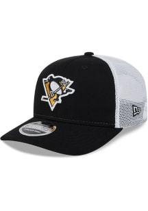 New Era Pittsburgh Penguins 9SEVENTY Stretch Snap Cotton Trucker Adjustable Hat -