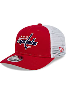 New Era Washington Capitals 9SEVENTY Stretch Snap Cotton Trucker Adjustable Hat - Red
