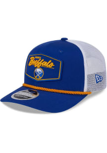 New Era Buffalo Sabres 9SEVENTY Stretch Snap Cotton Trucker Patch Adjustable Hat - Black