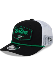 New Era Dallas Stars 9SEVENTY Stretch Snap Cotton Trucker Patch Adjustable Hat -