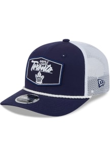 New Era Toronto Maple Leafs 9SEVENTY Stretch Snap Cotton Trucker Patch Adjustable Hat - Blue