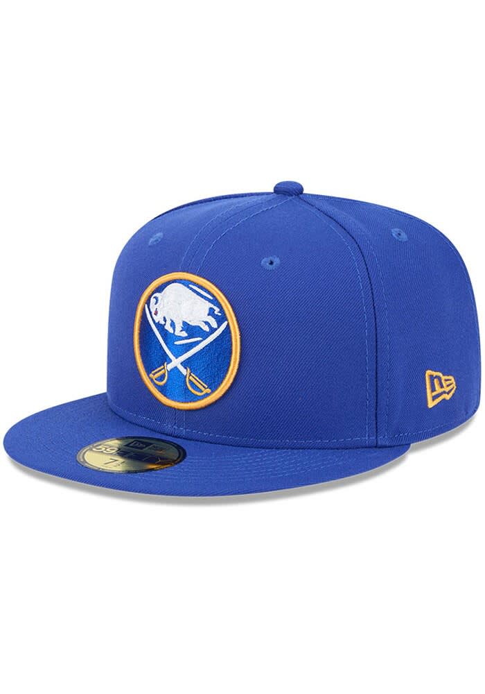 Buffalo Sabres Mens 59FIFTY Polyester Fit BLUE New Era Fitted Hat