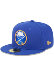 New Era Buffalo Sabres Mens Blue 59FIFTY Polyester Fit Fitted Hat