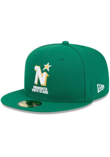 New Era Minnesota North Stars Mens Green 59FIFTY Polyester Fit Fitted Hat