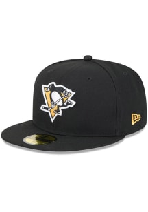 New Era Pittsburgh Penguins Mens  59FIFTY Polyester Fit Fitted Hat