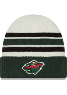 New Era Minnesota Wild Green Vintage Cuff Knit Mens Knit Hat