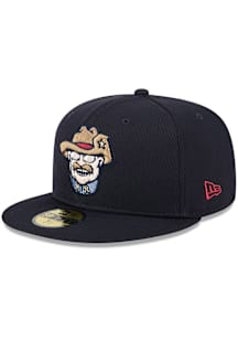 New Era Frisco Rough Riders Mens Black Batting Practice 59FIFTY Fitted Hat