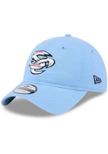 New Era Omaha Storm Chasers Authentic Collection 9TWENTY Adjustable Hat - Light Blue