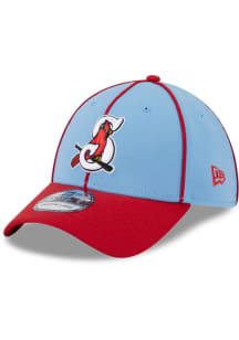 New Era Springfield Cardinals Mens Light Blue Authentic Collection 39THIRTY Flex Hat
