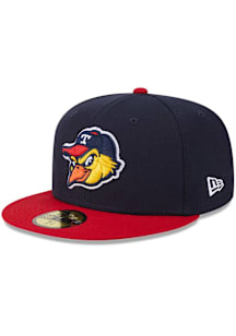 New Era Toledo Mud Hens Mens Navy Blue Authentic Collection 59FIFTY Fitted Hat