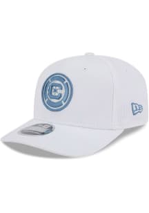 New Era Chicago Fire Jersey Hook 9SEVENTY Stretch Snap Adjustable Hat - White