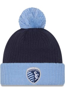 New Era Sporting Kansas City Light Blue Jersey Hook Knit Mens Knit Hat