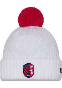 New Era St Louis City SC White Jersey Hook Knit Mens Knit Hat
