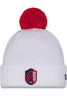 New Era St Louis City SC White Jersey Hook JR Knit Youth Knit Hat