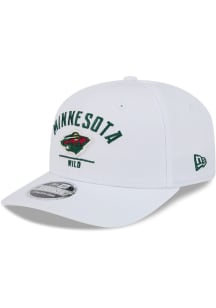 New Era Minnesota Wild 9SEVENTY Cotton Stretch Snap Adjustable Hat - White