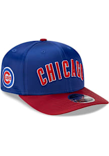 New Era Chicago Cubs 2T Satin 9SEVENTY Stretch Snap Adjustable Hat - Blue