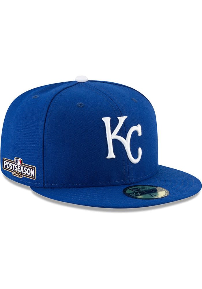 NEW ERA 59FIFTY purchases KANSAS CITY ROYALS FITTED HAT SIZE 7 1/2 BLUE UV 40th SIDE PATCH