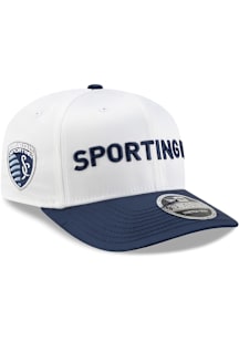 New Era Sporting Kansas City 2T Satin 9SEVENTY Stretch Snap Adjustable Hat - White