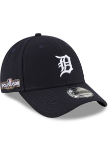 New Era Detroit Tigers Home 2024 Postseason Side Patch 9FORTY Adjustable Hat - Navy Blue