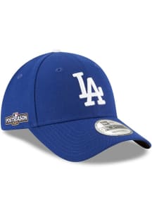 New Era Los Angeles Dodgers Game 2024 Postseason Side Patch 9FORTY Adjustable Hat - Blue