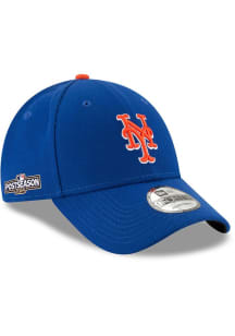 New Era New York Mets Alt 2024 Postseason Side Patch 9FORTY Adjustable Hat - Blue