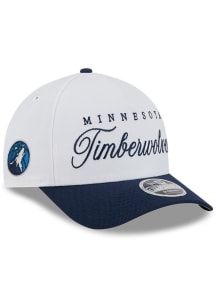 New Era Minnesota Timberwolves 2025 NBA Draft A Frame M Crown 9FORTY Adjustable Hat - White