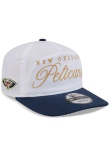New Era New Orleans Pelicans 2025 NBA Draft Golfer Adjustable Hat - White