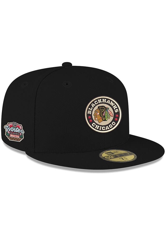 Chicago Blackhawks Mens 2025 Winter Classic Side Patch 59FIFTY