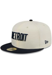 New Era Detroit Tigers Mens White City Logo 59FIFTY Fitted Hat