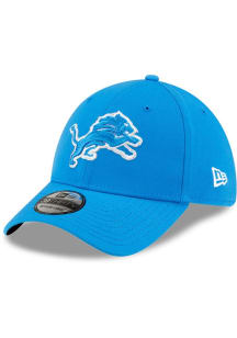 New Era Detroit Lions Mens Blue Primary logo Team Classic 39THIRTY Flex Hat