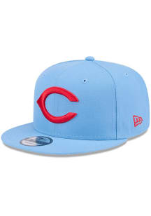 New Era Cincinnati Reds Light Blue Evergreen 9FIFTY Mens Snapback Hat